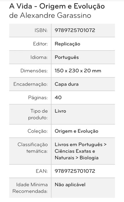 A Vida e o Universo - Origem e Evolução de Alexandre Garassino