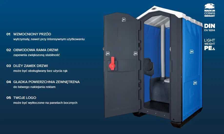 Toalety Przenośne + 23% VAT