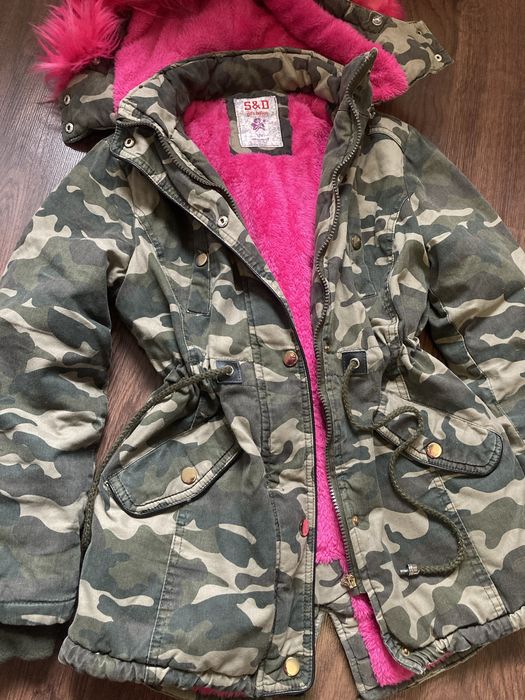Kurtka zimowa parka moro 146-152