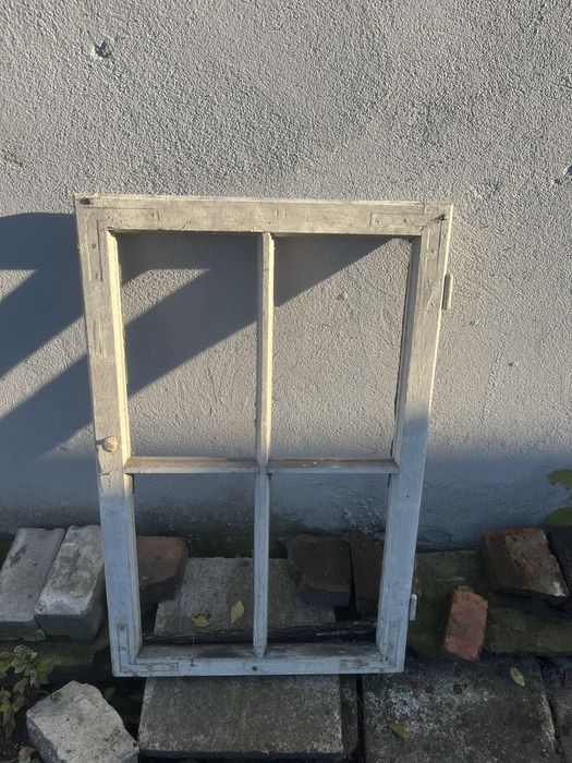 Rama okienna DIY na lustro rustykalny prowansalski home