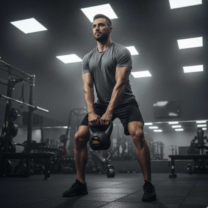 Гиря вінілова 6кг Trex Sport TX-006CKB. (8, 10, 12, 16, 20 кг)