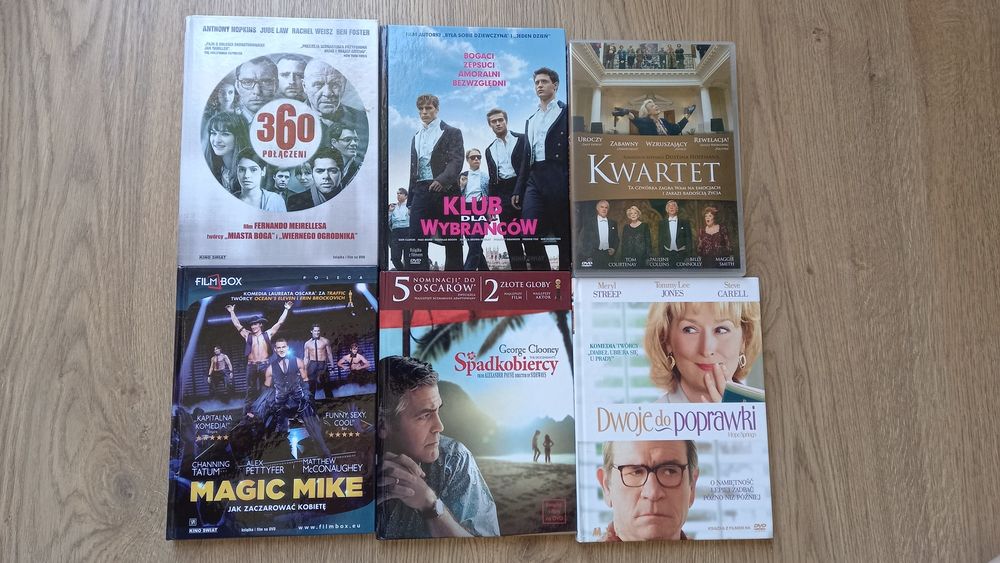 Zestaw filmów na DVD