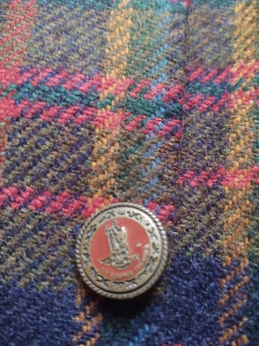 Пиджак шотландский настоящий шерсть блейзер