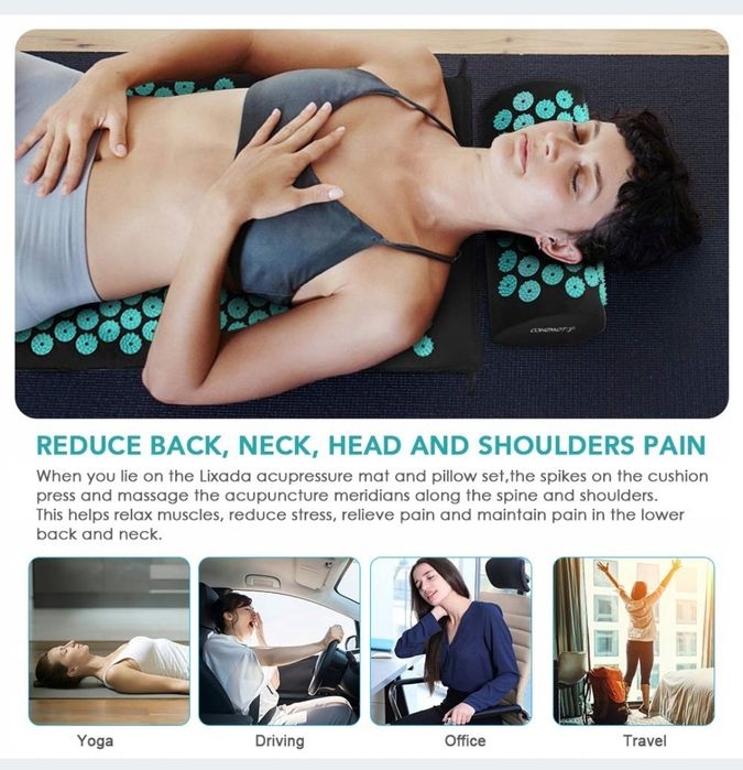 Lixada Mata Poduszka Do Akupresury Masaż Piłki SET