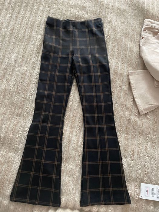 Леггинсы со стрелками стремя в клетку Zara 11-12 лет 152 см