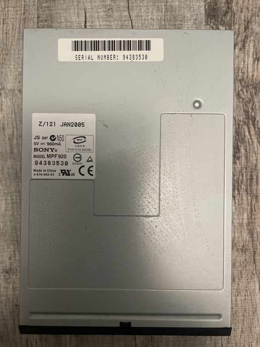Wewnętrzny napęd dyskietek Sony MPF 920