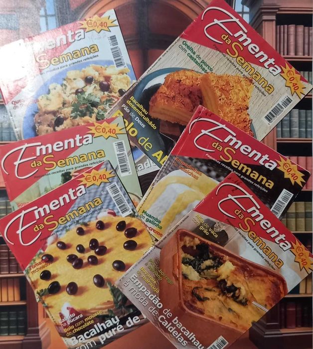 Revistas Ementa Semanal (Mini) - Pack 6 Revistas