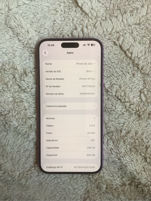 iPhone 16 Plus 256 GB — Rosa