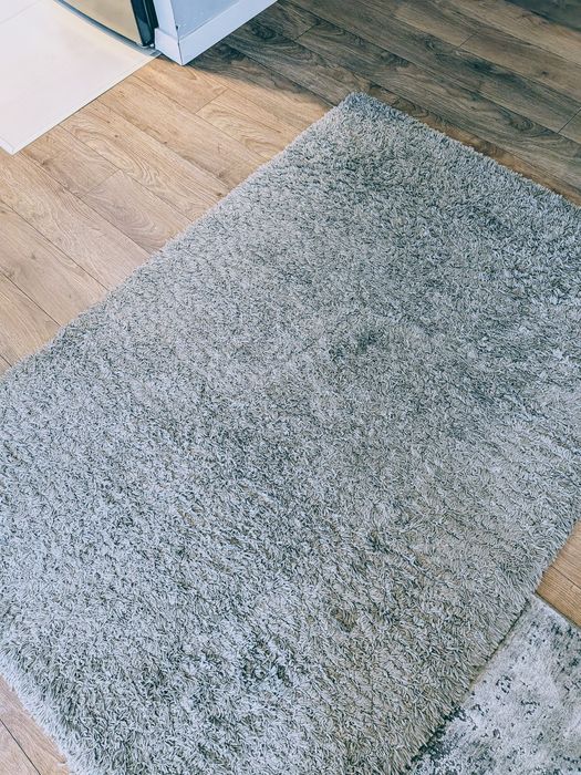 Dywan szary Shaggy 120x170 cm - Miękki, Gęste Runo