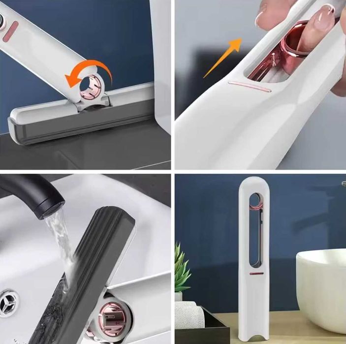 NOWE! Mini mop płaski z wyciskaczem gąbką do mycia okien szyb półek