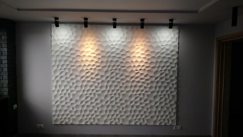 Gipsowe panele ścienne 3D, wodoodporne - Polka