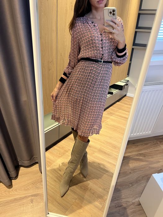 Elegancka sukienka  Taranko w pepitkę