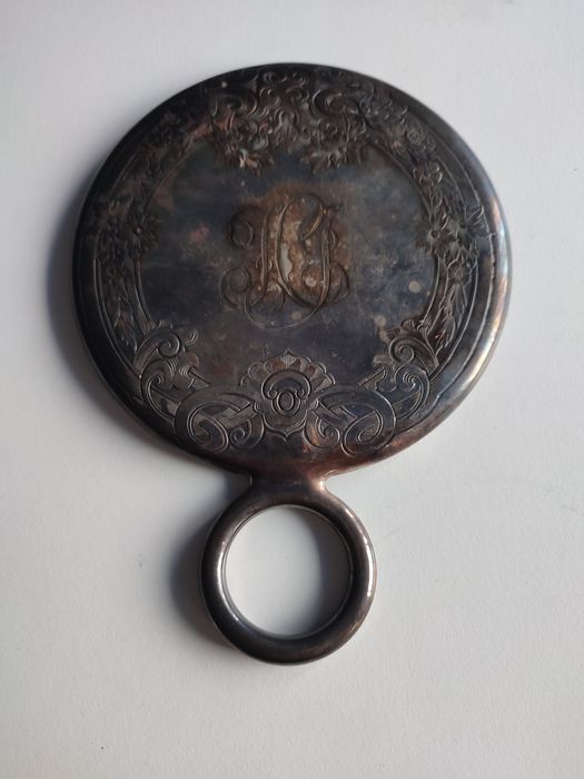 *PRATA* Espelho de mão64585312895361120