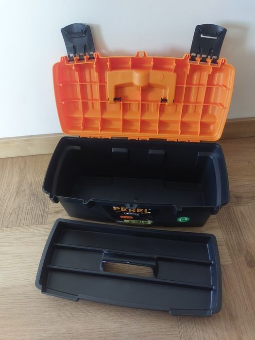 Perel Skrzynka Narzędziowa 40×20 cm z Wyjmowaną Tacką