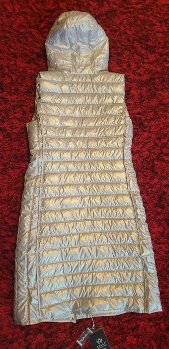 Złota kamizelka taliowana, polyskująca. Hit