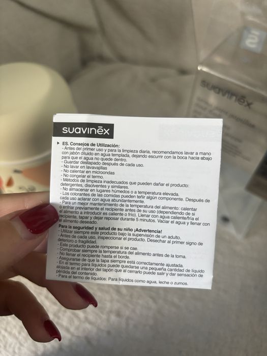 Garrafa Térmica em aço inoxidável 400 ml Suavinex Novo