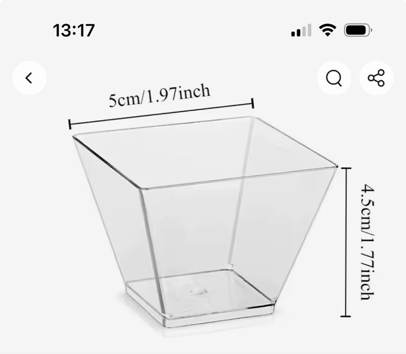 Одноразовий посуд, посуд для кенді бару