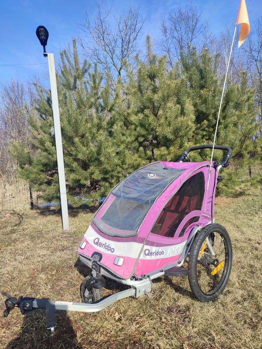 Przyczepka rowerowa riksza wózek rowerowy do roweru qeridoo sportrex