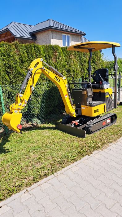 Minikoparka Nex N12 joystick,  Yanmar 3TNV70, 2m głębokość kopania