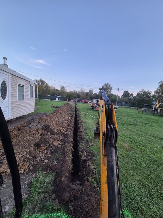 Uslugi minikoparką, prace ziemne, minikoparka, transport 8,5tWIERTNIC