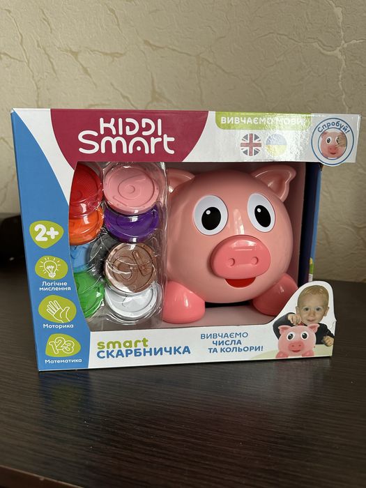 Інтерактивна іграшка Kiddi Smart свинка Скарбничка