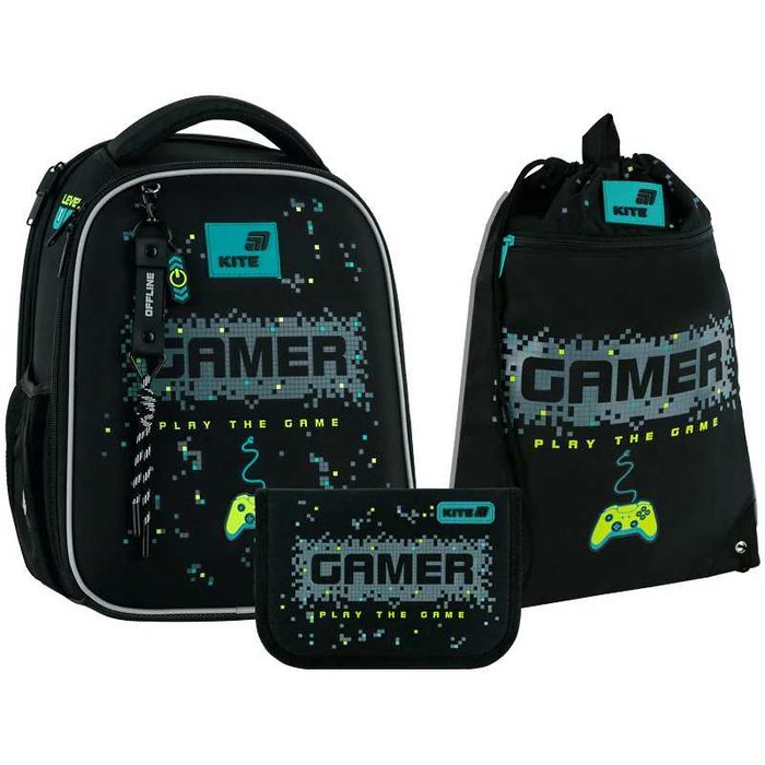Шкільний набір Kite Education Play the Game (рюкзак, пенал, сумка). Уточнюйте ціну