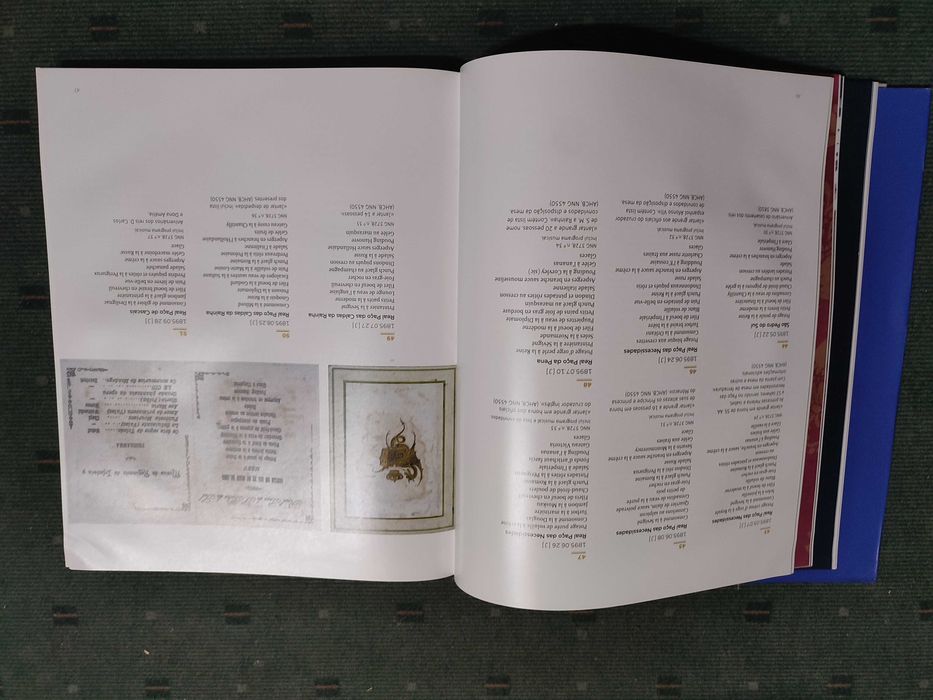 Menus da Familia Real Colecção do Museu-Biblioteca da Casa de Bragança