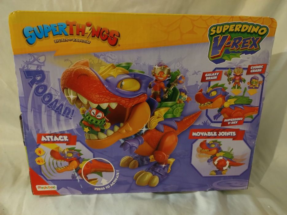 Super Zings Things Zestaw Superdino V-Rex Super Złoczyńca