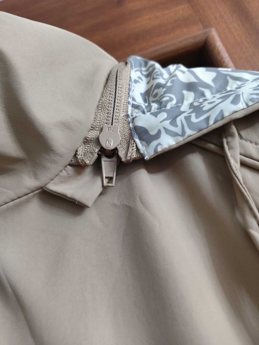 Parker Senhora Impermeável Bege Reversível - Nova