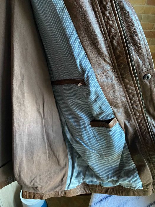 Кожаная куртка мужская (новая)