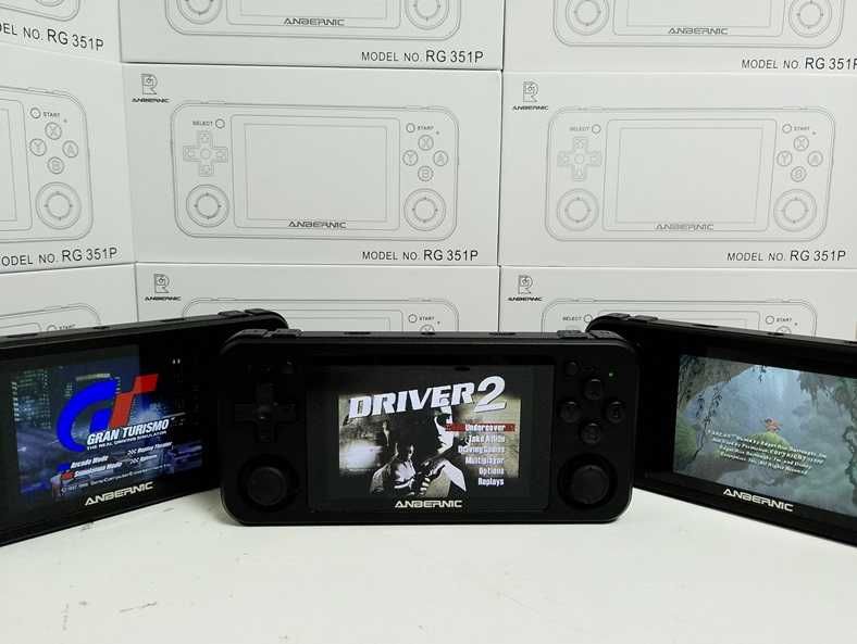ігрова портативна приставка Anbernic RG351P чорна 64GB Денди PlayStati