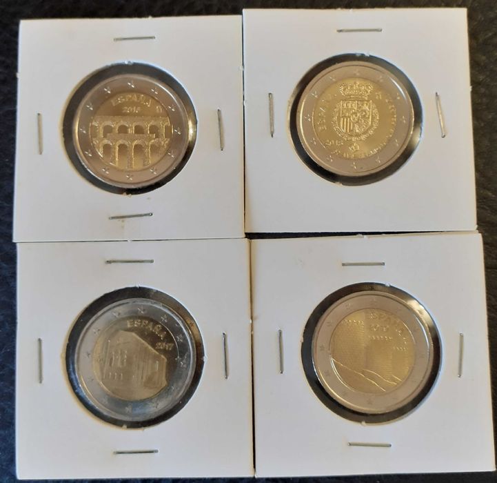 Moedas comemorativas UNC - 2 euro - ESPANHA