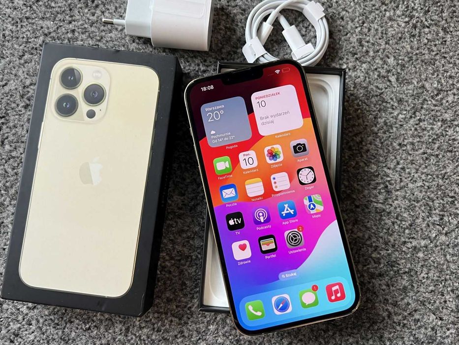iPhone 13 Pro Max 256GB GOLD ZŁOTY Rose Bateria 96% Gwarancja