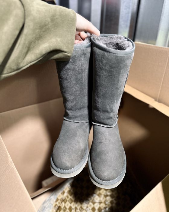 Уггі Ugg Australia замшеві хутряні оригінальні сірі високі класичні, розмір 38