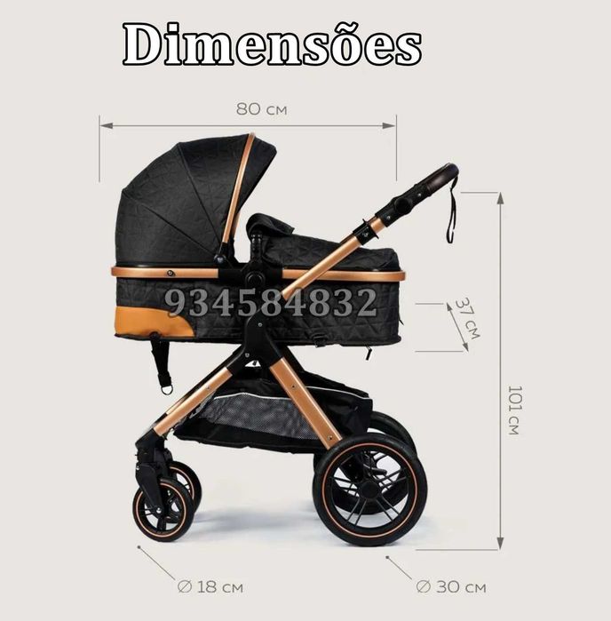 * CARRINHO DE BEBÉ TRIO * 3 em 1 * NOVOS * Oportunidade + Ofertas *