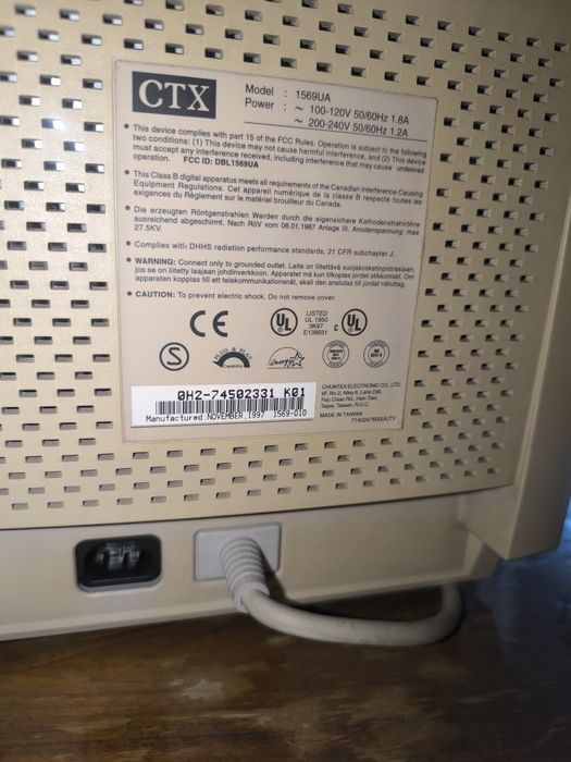 Monitor CTX 15 cali 1569UA