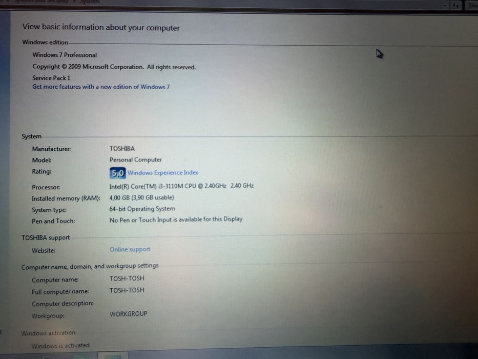 Portátil TOSHIBA Portege R930 i3