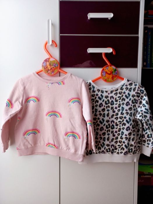 Lindex bluza tęcze 104 bluzy panterka Next