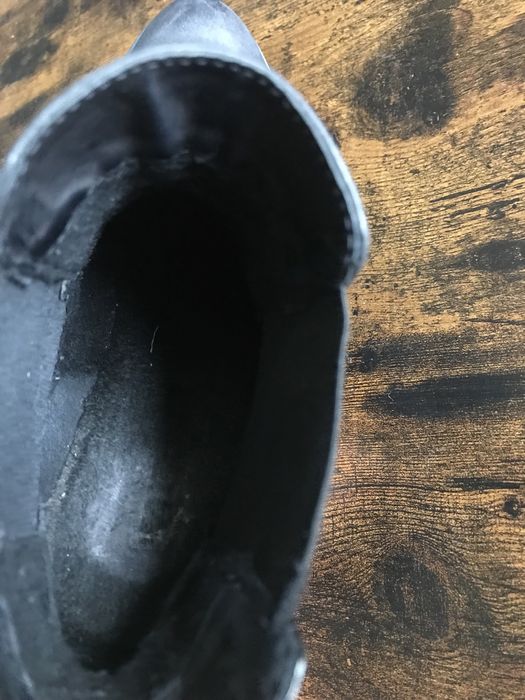 Botki Badura czarne skóra 100% zamsz croco 38