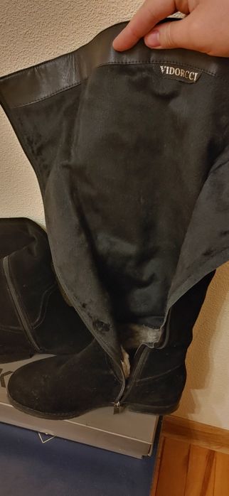 Сапоги жіночі замшеві 37р єврозима