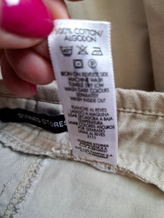 Spodnie beżowe szerokie Dunnes Stores r.40