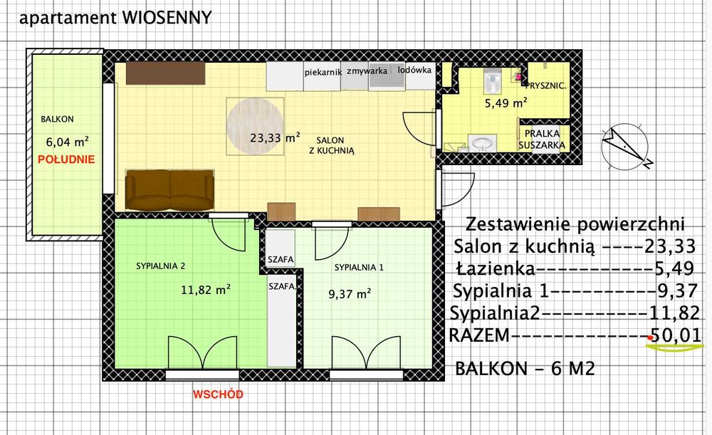 3 pok, dzieci TAK, bez czynszu, bez pośrednika, klimatyzacja od teraz