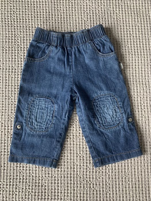 Ciepłe spodenki dla chłopca r.80, jeansy, bardzo fajne :)