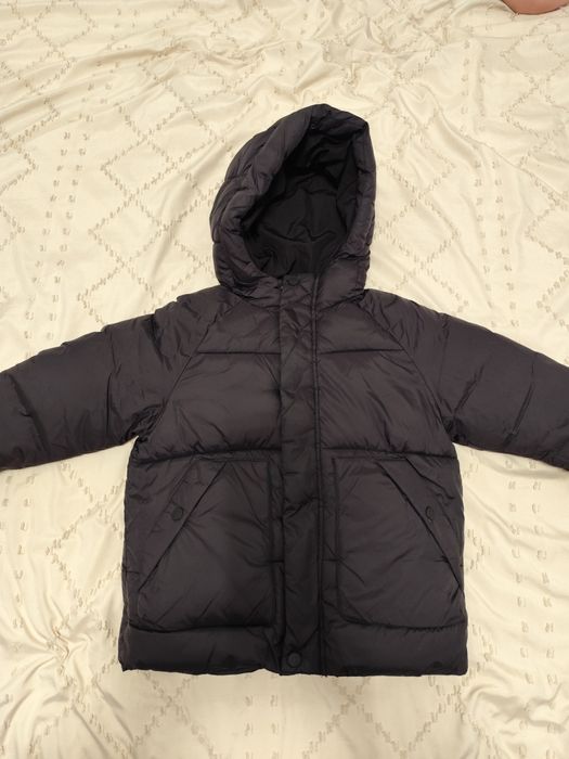Kurtka puchowa ZARA rozm. 104, czarna, chłopiec jak nowa