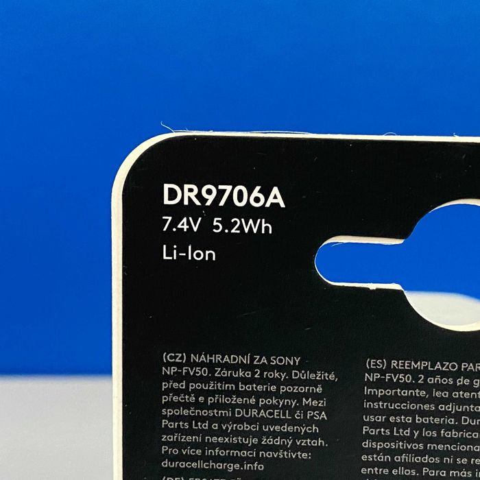 Bateria Duracell - Sony NP-FV50 (700mAh) - SELADA