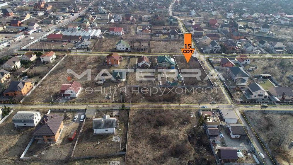 Боярка продаж ділянки 15 соток кутова Чорновола