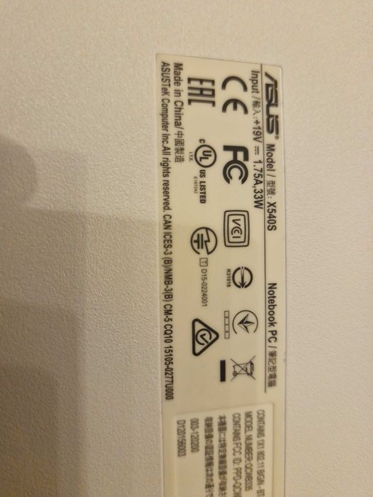 Asus X540S usado como novo