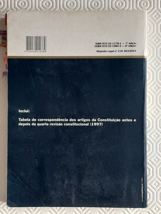 Constituição da Rep. Portuguesa e Lei do Tribunal Constitucional, 2005