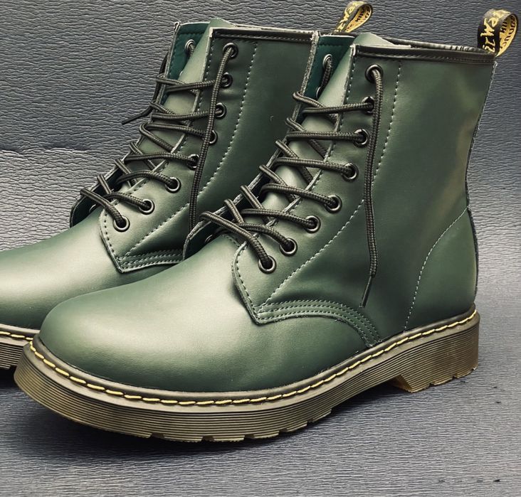 Botki glany traperki workery zielone timberki martensy