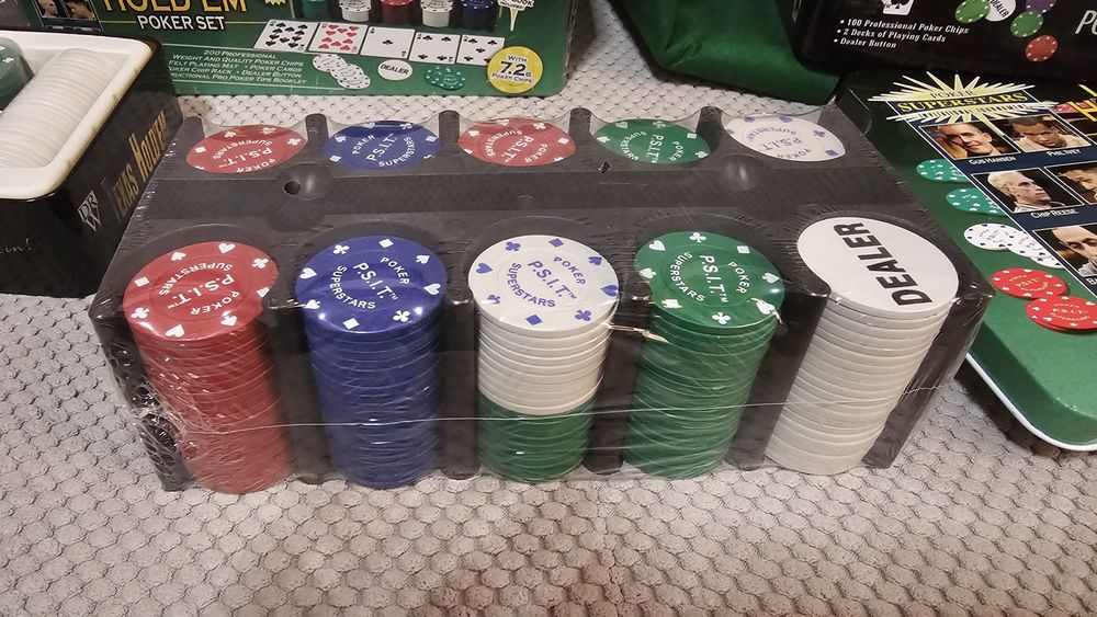 Zestaw Poker Texas Hold'em Chipy + Karty English